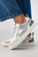 Sneakers με glitter και printERYNN - Ασημί - thefashionproject.gr - JUUD