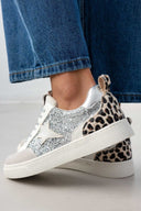 Sneakers με glitter και printERYNN - Ασημί - thefashionproject.gr - JUUD