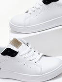 Sneakers με glitter λεπτομέρεια ERYNN - Λευκό/Μαύρο - thefashionproject.gr - ERYNN