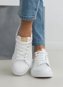 Sneakers με glitter λεπτομέρεια ERYNN - Λευκό/Ροζ - thefashionproject.gr - ERYNN