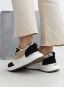 Sneakers με λεπτομέρεια ψάθα ERYNN - Μαύρο - thefashionproject.gr - ERYNN