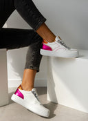 Sneakers με μεταλλικά χρώματα - Magenta - thefashionproject.gr - ERYNN