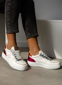 Sneakers με μεταλλικά χρώματα - Magenta - thefashionproject.gr - ERYNN