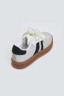 Sneakers με πέρλες και δαντέλα ERYNN - Λευκό/Μαύρο - thefashionproject.gr - ERYNN