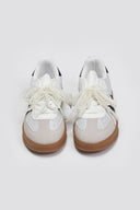 Sneakers με πέρλες και δαντέλα ERYNN - Λευκό/Μαύρο - thefashionproject.gr - ERYNN