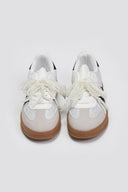 Sneakers με πέρλες και δαντέλα ERYNN - Λευκό/Μαύρο - thefashionproject.gr - ERYNN