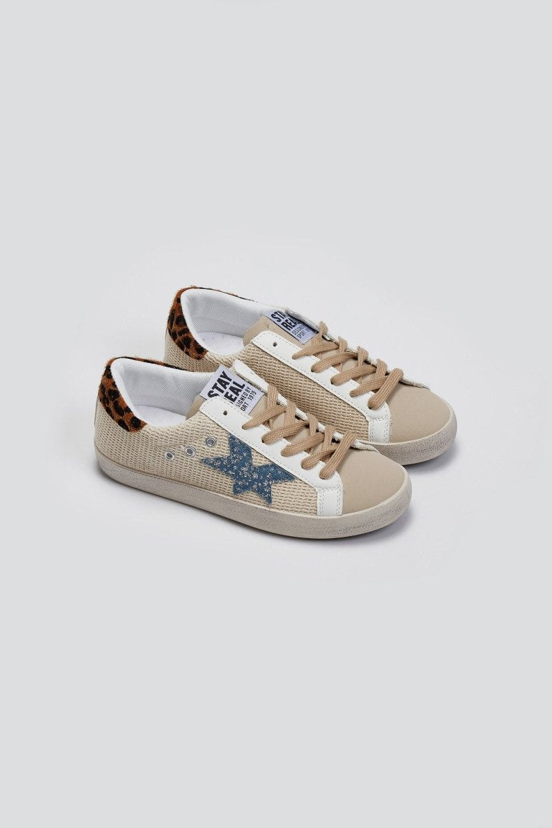 Sneakers με πλεκτό σχέδιο ERYNN - Μπεζ - thefashionproject.gr - ERYNN