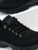 Sneakers με πλεκτό σχέδιο Xti 142452 - Μαύρο - thefashionproject.gr - Xti Footwear