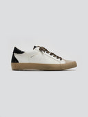 Sneakers με print στα κορδόνια - Μπεζ/Μαύρο - thefashionproject.gr - CORINA