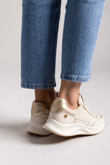 Sneakers με ψάθα Xti 143781 - Μπεζ - thefashionproject.gr - Xti Footwear