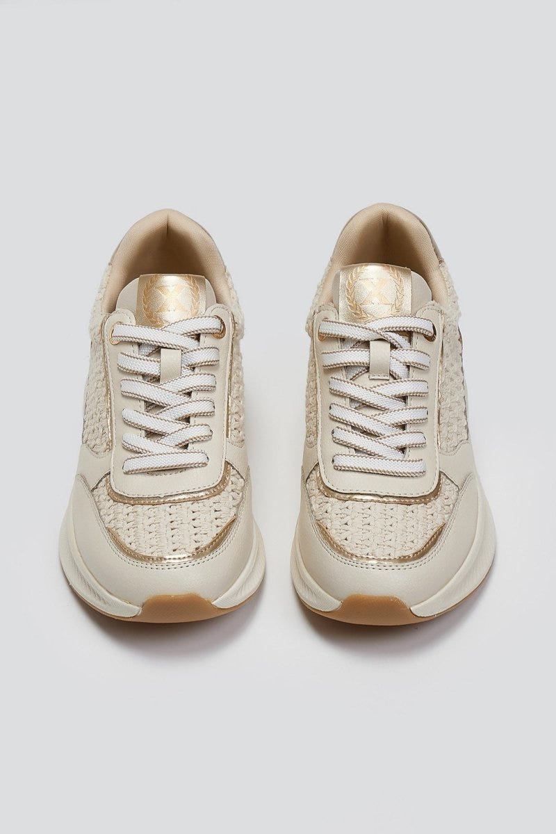 Sneakers με ψάθα Xti 143781 - Μπεζ - thefashionproject.gr - Xti Footwear