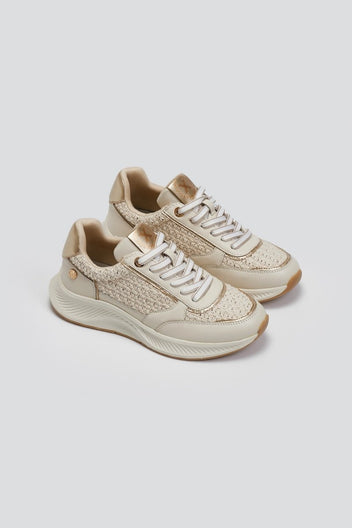 Sneakers με ψάθα Xti 143781 - Μπεζ - thefashionproject.gr - Xti Footwear