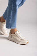 Sneakers με ψάθα Xti 143781 - Μπεζ - thefashionproject.gr - Xti Footwear