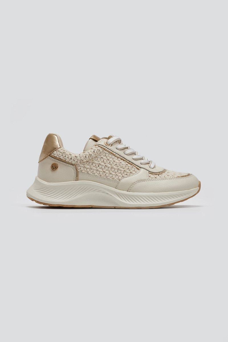 Sneakers με ψάθα Xti 143781 - Μπεζ - thefashionproject.gr - Xti Footwear