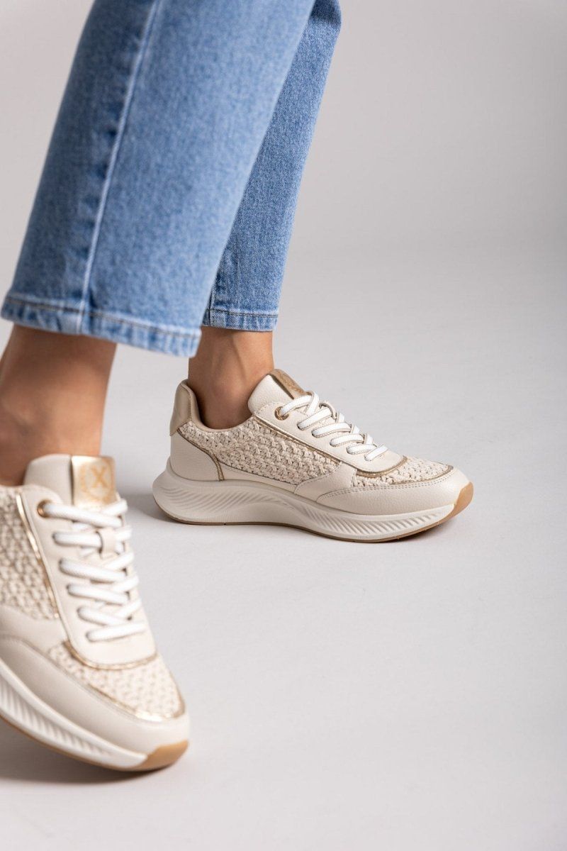 Sneakers με ψάθα Xti 143781 - Μπεζ - thefashionproject.gr - Xti Footwear