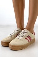 Sneakers με ρίγες Xti 143483 - Μπεζ - thefashionproject.gr - Xti Footwear