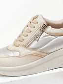 Sneakers με συνδιασμό υλικών Xti 143201 - Μπεζ - thefashionproject.gr - Xti Footwear