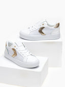 Sneakers με ύφασμα και glitter - Λευκό - thefashionproject.gr - ERYNN
