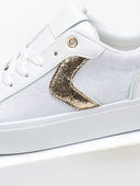 Sneakers με ύφασμα και glitter - Λευκό - thefashionproject.gr - ERYNN