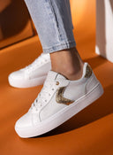 Sneakers με ύφασμα και glitter - Λευκό - thefashionproject.gr - ERYNN