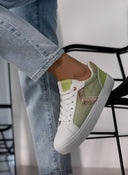 Sneakers με ύφασμα και glitter - Lime - thefashionproject.gr - ERYNN