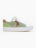 Sneakers με ύφασμα και glitter - Lime - thefashionproject.gr - ERYNN