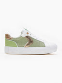 Sneakers με ύφασμα και glitter - Lime - thefashionproject.gr - ERYNN