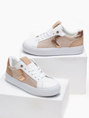Sneakers με ύφασμα και glitter - Χαλκός - thefashionproject.gr - ERYNN