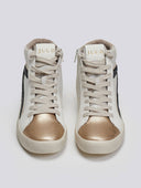 Sneakers μποτάκια με μεταλλικό χρώμα ERYNN - Χρυσό - thefashionproject.gr - ERYNN