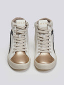 Sneakers μποτάκια με μεταλλικό χρώμα ERYNN - Χρυσό - thefashionproject.gr - ERYNN