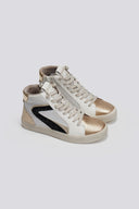 Sneakers μποτάκια με μεταλλικό χρώμα ERYNN - Χρυσό - thefashionproject.gr - ERYNN