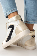 Sneakers μποτάκια με μεταλλικό χρώμα ERYNN - Χρυσό - thefashionproject.gr - ERYNN