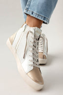 Sneakers μποτάκια με μεταλλικό χρώμα ERYNN - Χρυσό - thefashionproject.gr - ERYNN