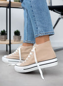 Sneakers μποτάκια πάνινα - Τάουπε - thefashionproject.gr - ERYNN
