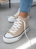 Sneakers μποτάκια πάνινα - Τάουπε - thefashionproject.gr - ERYNN