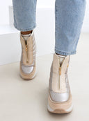 Sneakers μποτάκια Xti 143194 - Μπεζ - thefashionproject.gr - Xti Footwear - 22548003002