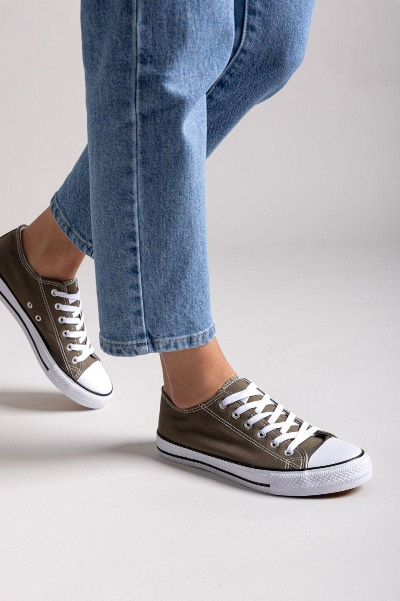 Sneakers πάνινα ERYNN - Χακί - thefashionproject.gr - ERYNN
