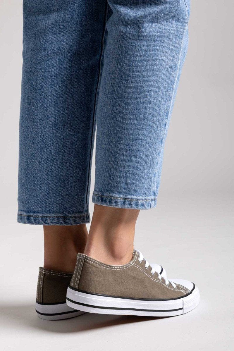 Sneakers πάνινα ERYNN - Χακί - thefashionproject.gr - ERYNN