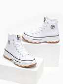 Sneakers πάνινα μποτάκια Refresh 171919 - Λευκό - thefashionproject.gr - Refresh