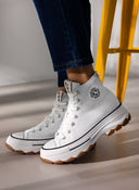 Sneakers πάνινα μποτάκια Refresh 171919 - Λευκό - thefashionproject.gr - Refresh