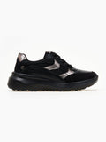 Sneakers σε συνδυασμό υλικών Xti 143363 - Μαύρο - thefashionproject.gr - Xti Footwear