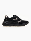 Sneakers σε συνδυασμό υλικών Xti 143363 - Μαύρο - thefashionproject.gr - Xti Footwear