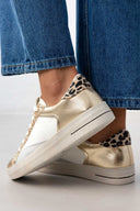 Sneakers σε συνδυασμούς υλικών ERYNN - Χρυσό - thefashionproject.gr - ERYNN