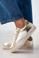 Sneakers σε συνδυασμούς υλικών ERYNN - Χρυσό - thefashionproject.gr - ERYNN