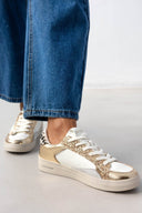 Sneakers σε συνδυασμούς υλικών ERYNN - Χρυσό - thefashionproject.gr - ERYNN