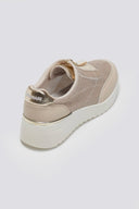 Sneakers slip on με φερμουάρ MARIAMARE - Μπεζ - thefashionproject.gr - MARIAMARE