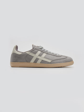 Sneakers suede με ρίγες CORINA - Γκρι - thefashionproject.gr - CORINA