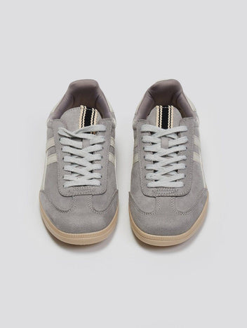 Sneakers suede με ρίγες CORINA - Γκρι - thefashionproject.gr - CORINA