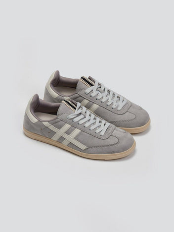 Sneakers suede με ρίγες CORINA - Γκρι - thefashionproject.gr - CORINA