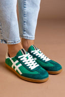Sneakers suede με ρίγες CORINA - Πράσινο - thefashionproject.gr - CORINA